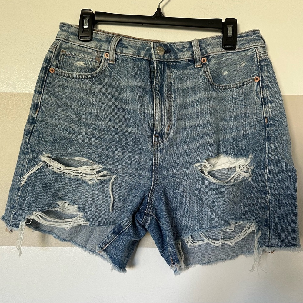 American Eagle Women’s Destroyed Denim Shorts - Size 10